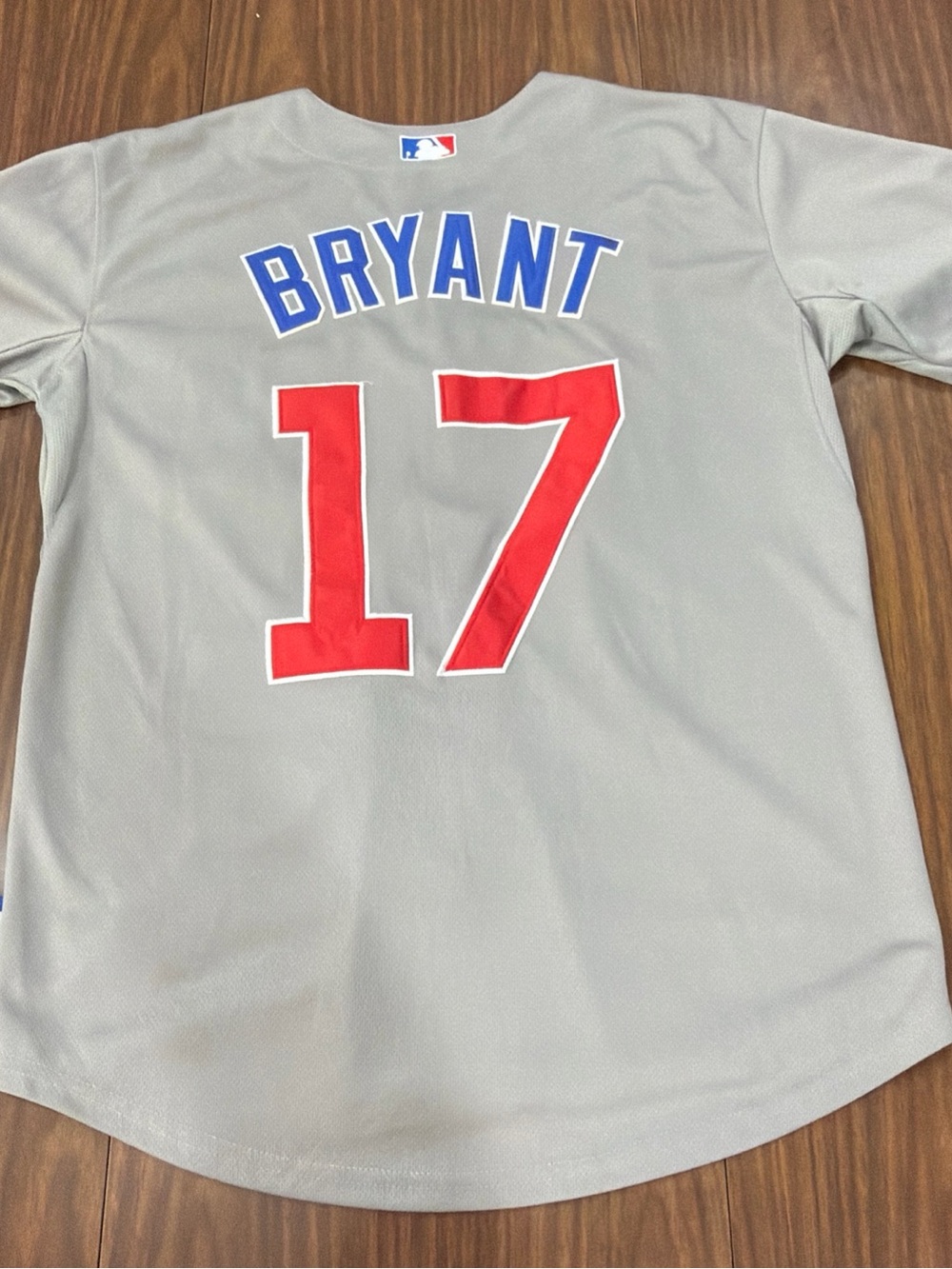 Majestic Kris Bryant Chicago Cubs Road Grey Cool Base Jersey Mens Size 40